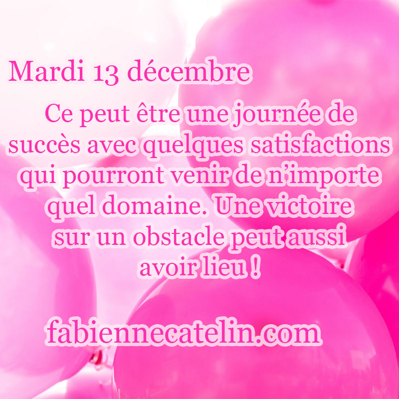 pour le 13 decembre