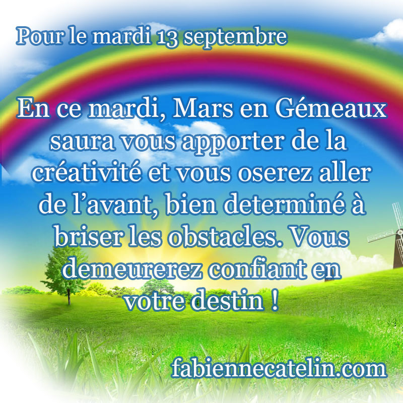 pour le 13 septembre