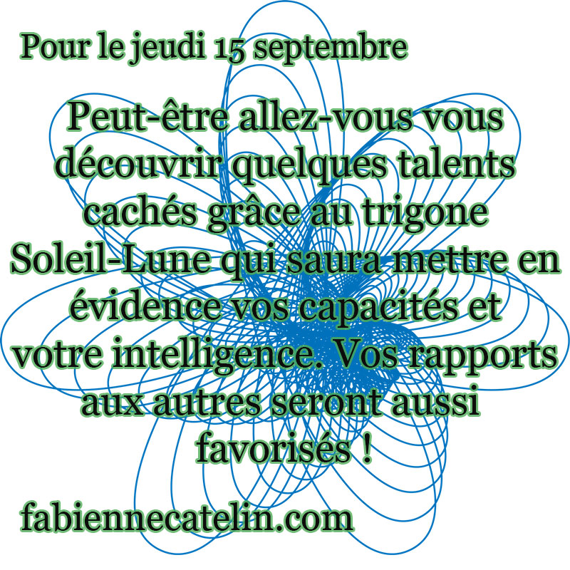 pour le 15 septembre