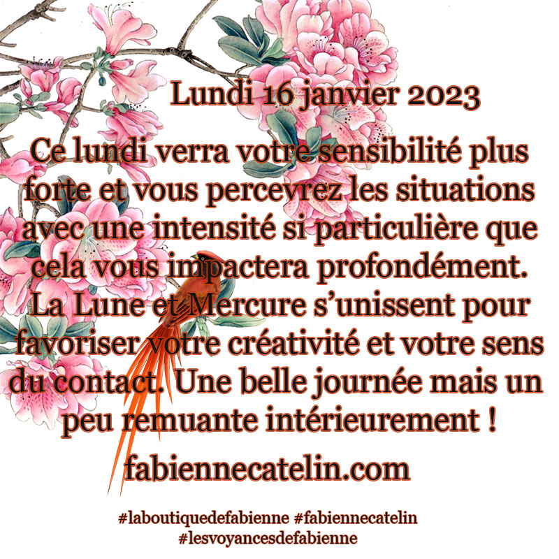 pour le 16 janvier 2023