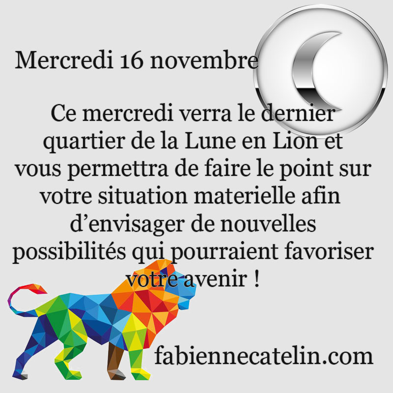 pour le 16 novembre