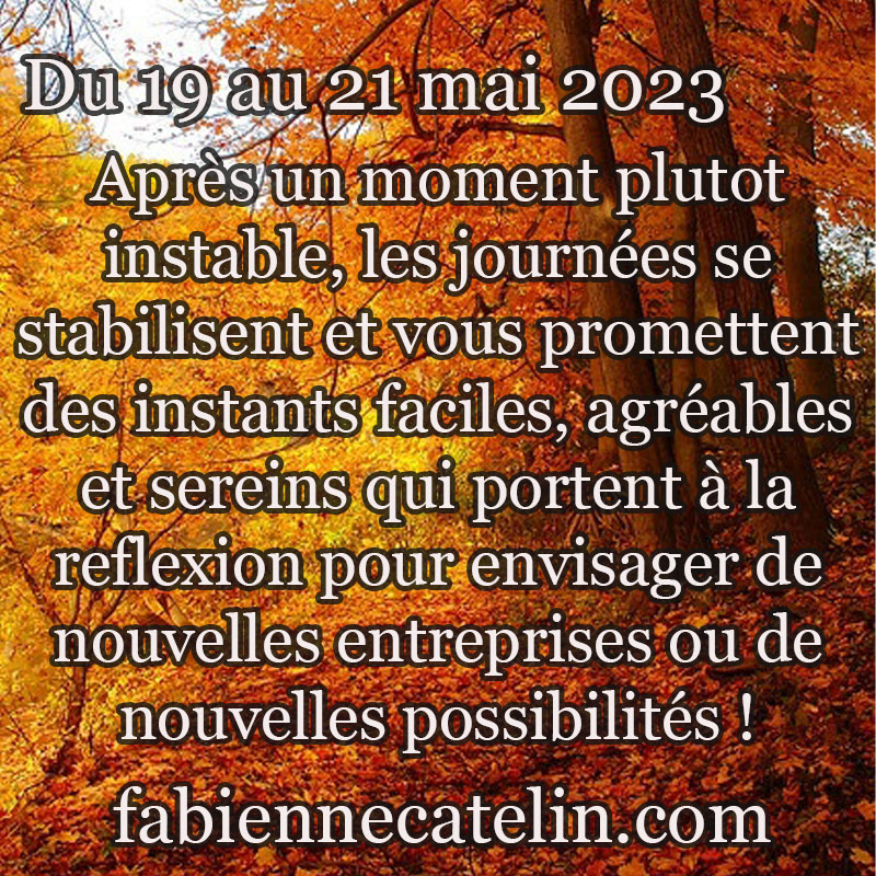 pour le 19 mai 2023