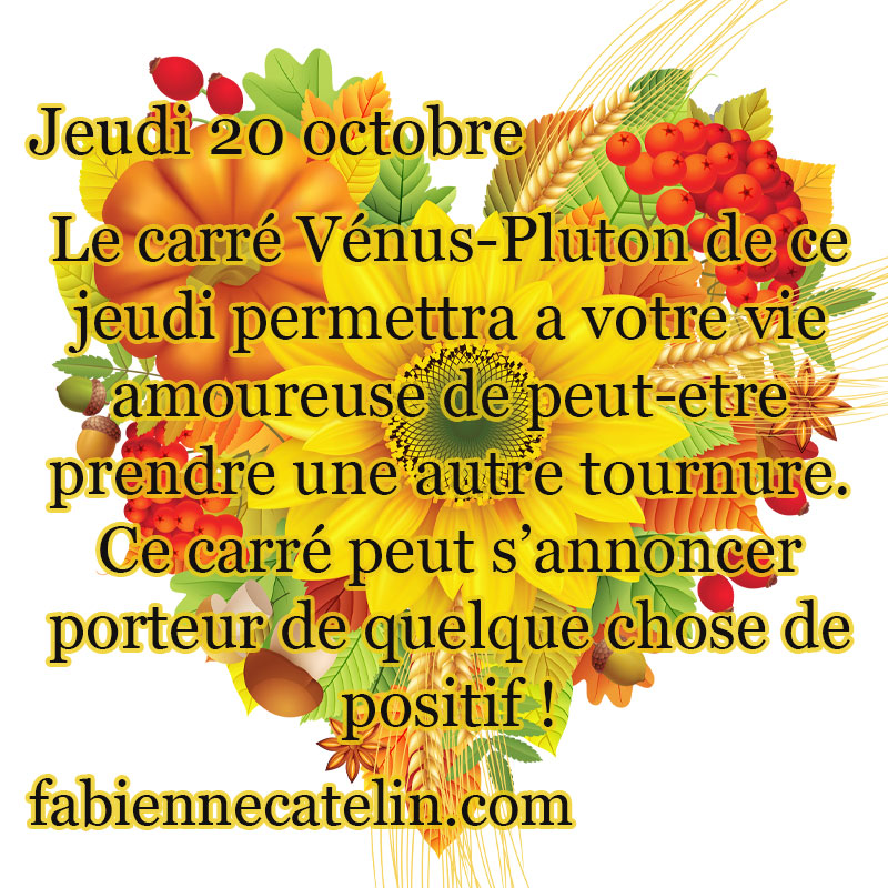 pour le 20 octobre