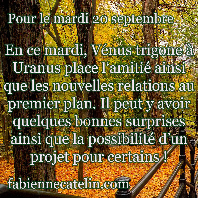 pour le 20 septembre