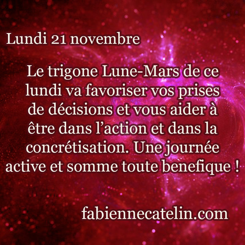 pour le 21 novembre