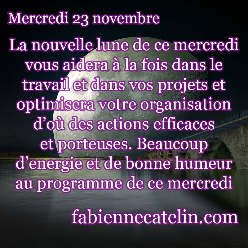 pour le 23 novembre