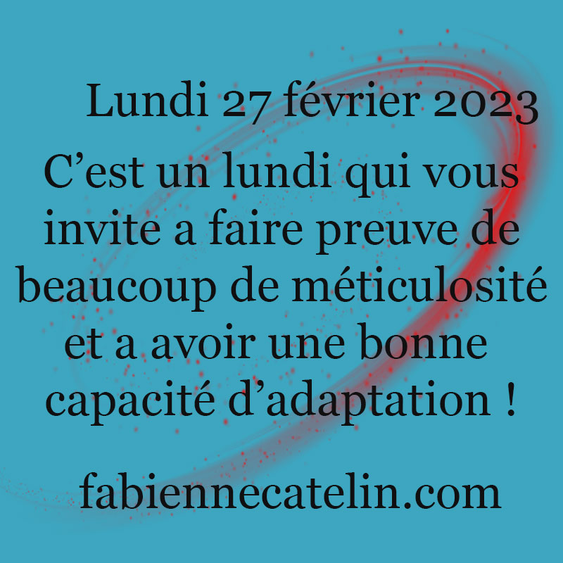 pour le 27 fevrier 2023