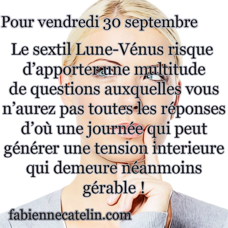 pour le 30 septembre