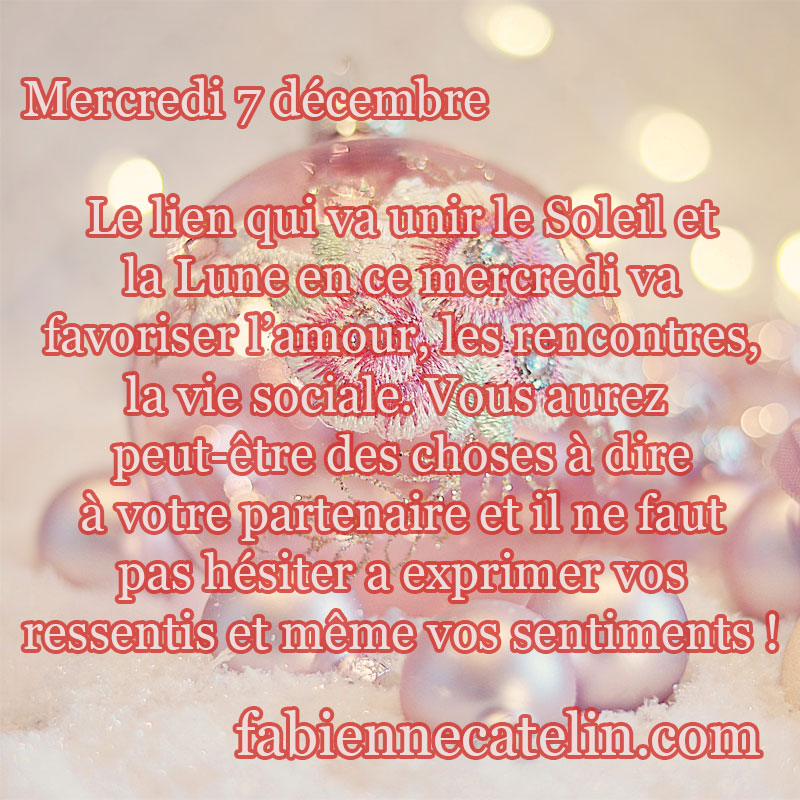 pour le 7 decembre