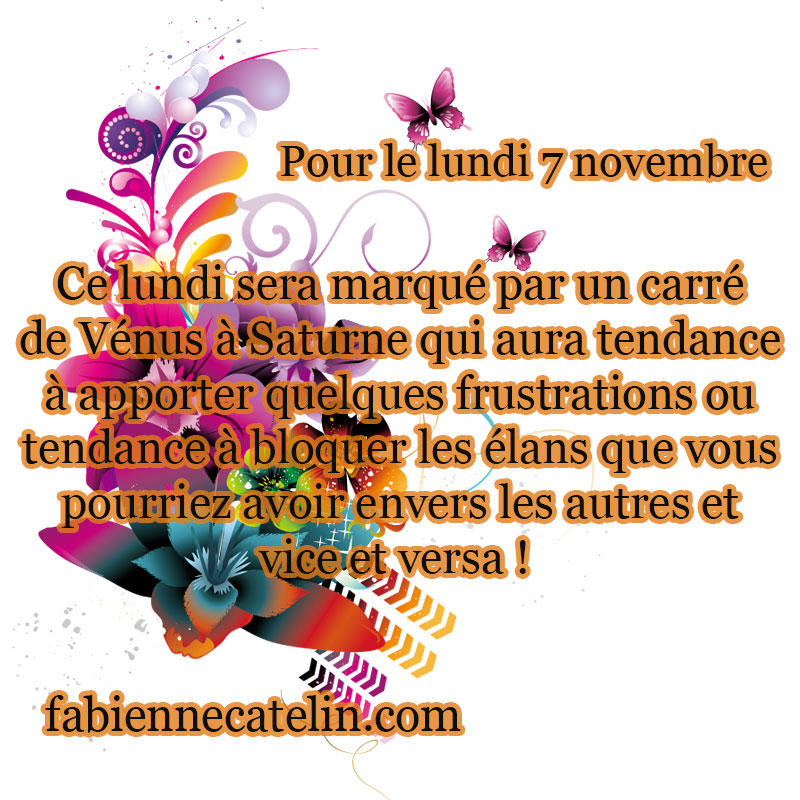 pour le 7 novembre