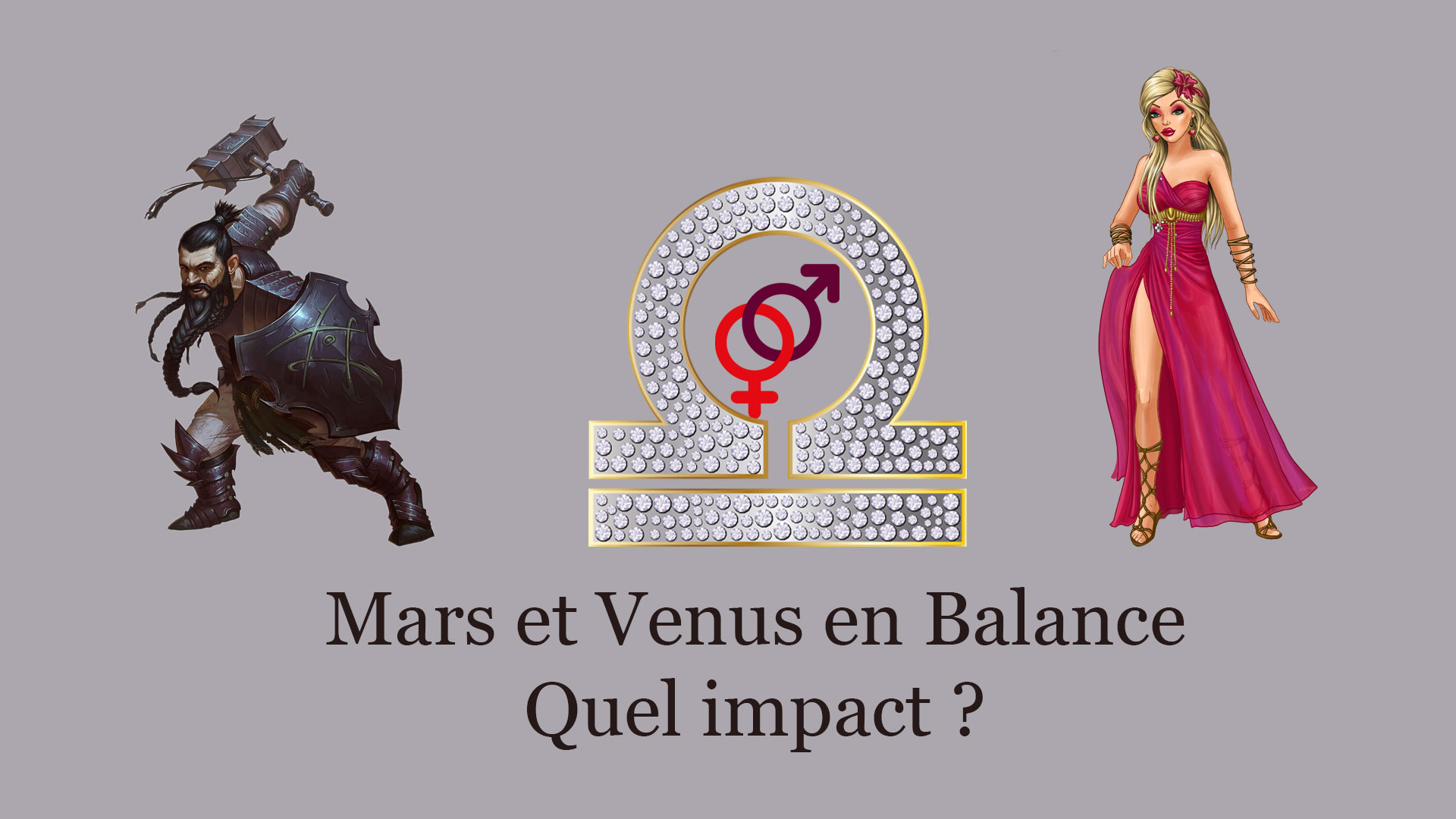 miniature mars et venus balance